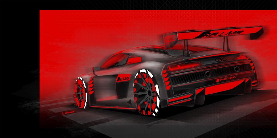 Эскиз Audi R8 LMS 2019 года  (фото 16 из 57)